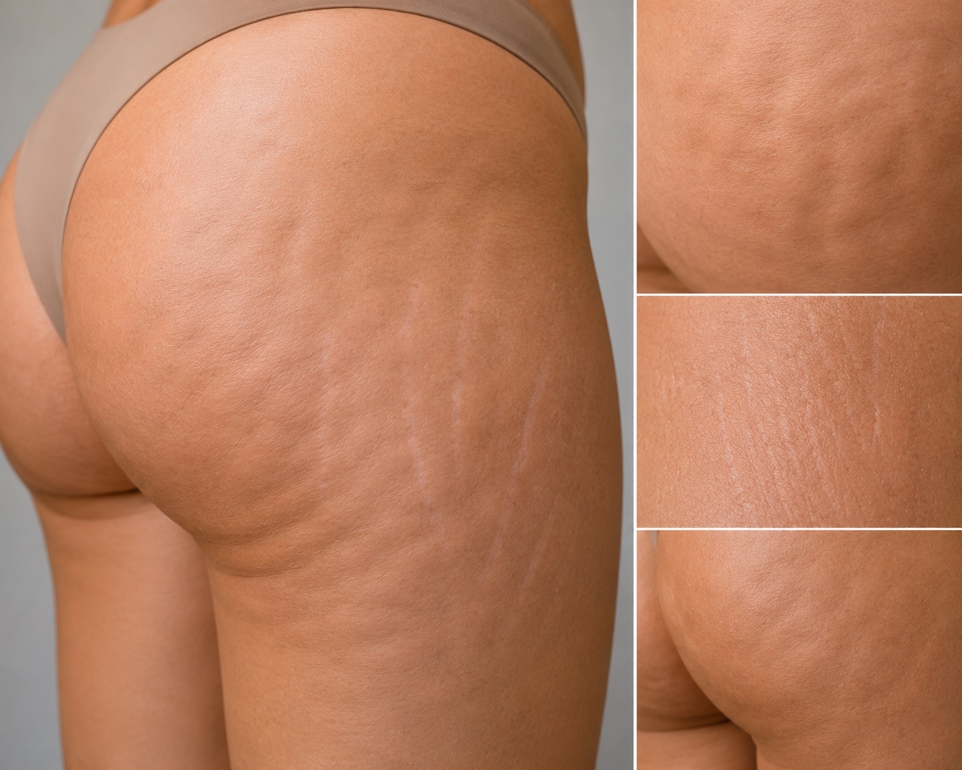 Cellulite und Dehnungsstreifen als Ziel der Körperbehandlung Cellulite und Dehnungsstreifen als Ziel der Körperbehandlung