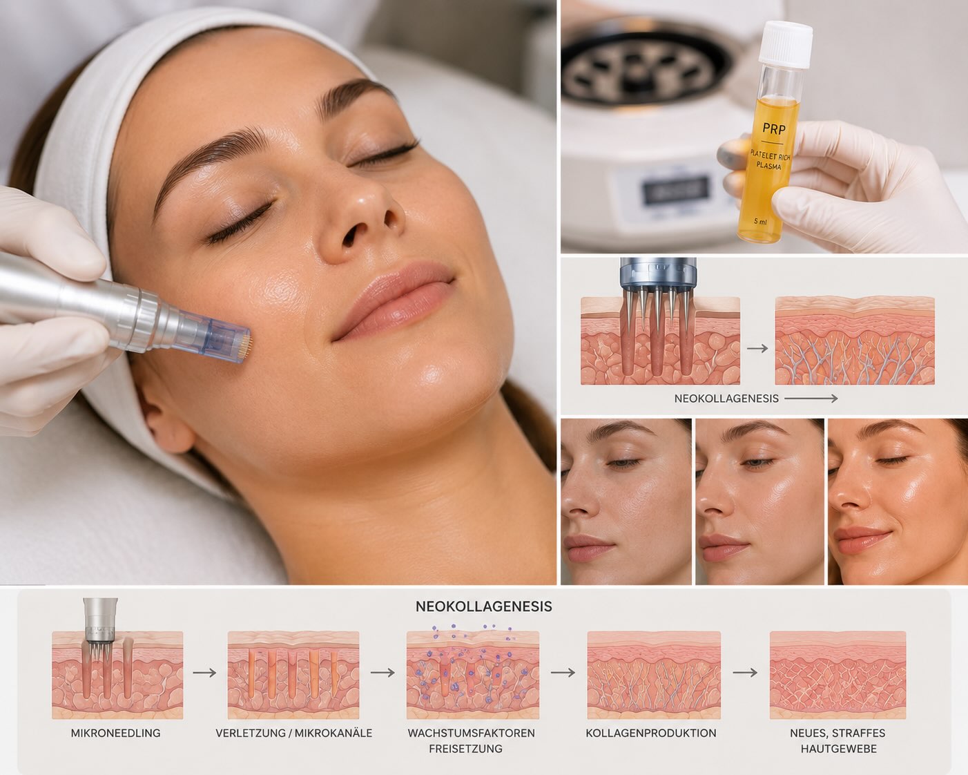 PRP-Microneedling zur Kollagenstimulation bei Aknenarben