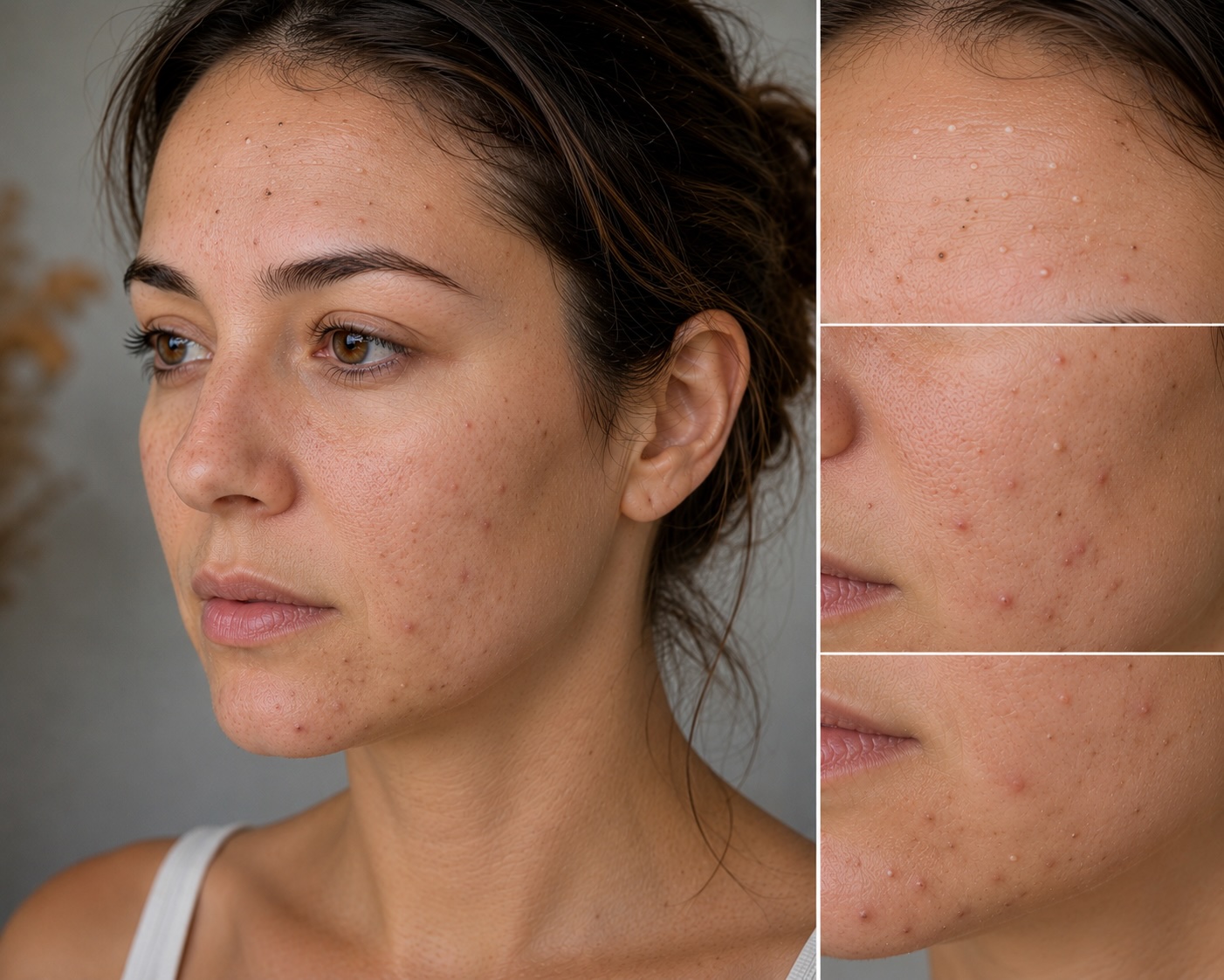 Unreine Haut und Akne vor dermatologischer Behandlung Unreine Haut und Akne vor dermatologischer Behandlung