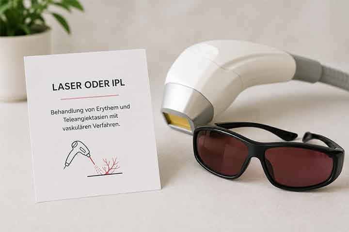 Laser und IPL bei Rosazea